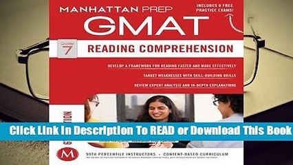 About For Books  Reading Comprehension GMAT Strategy Guide, Sixth Edition (Manhattan GMAT Strategy