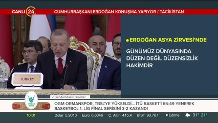 Başkan Erdoğan, Asya Zirvesi'nde konuşuyor