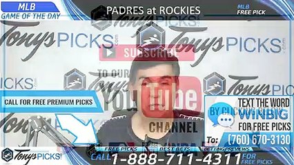 Padres vs Rockies MLB Pick 6/15/2019