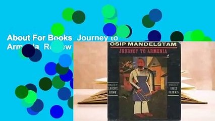 About For Books  Journey to Armenia  Review