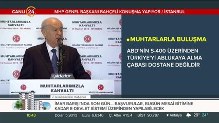 MHP Lideri Bahçeli İstanbul'da