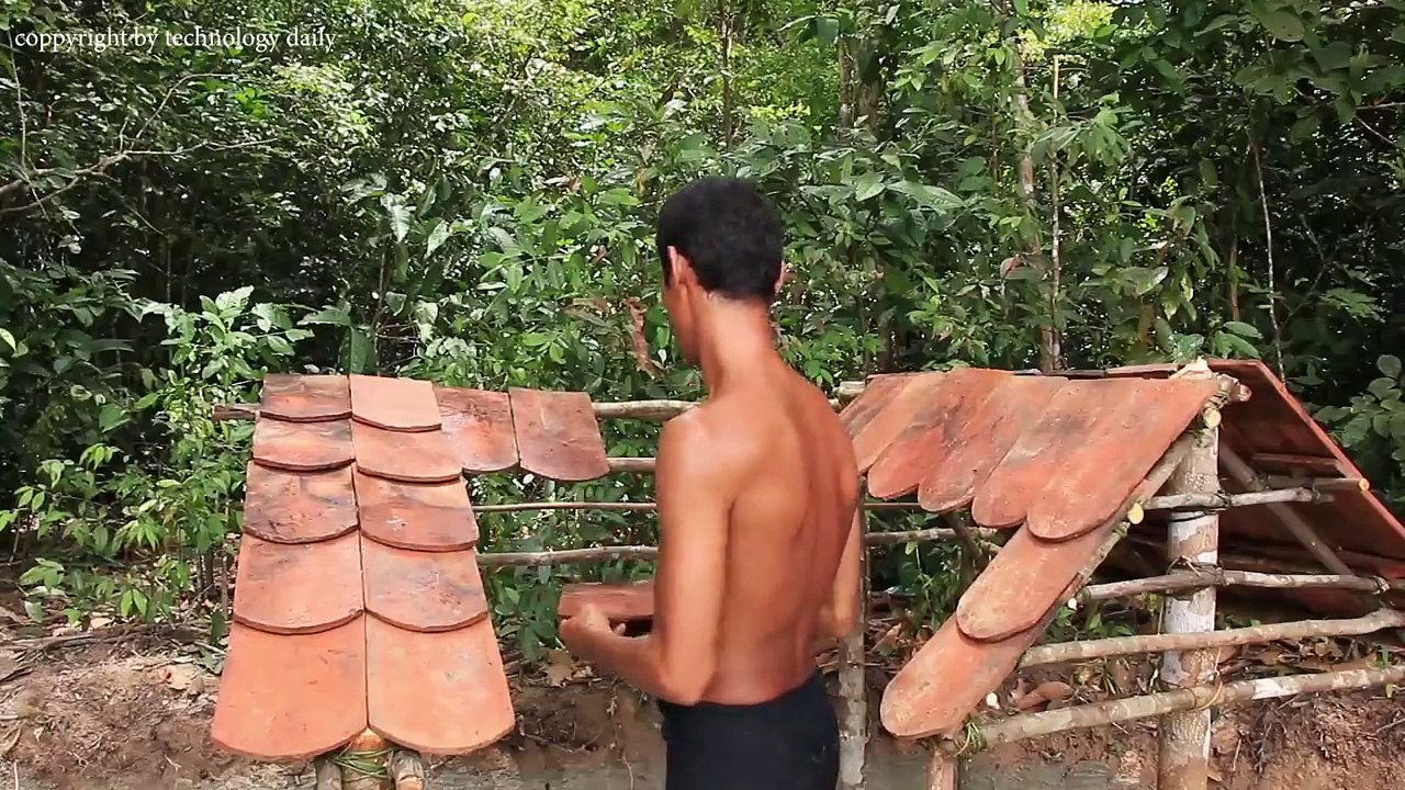 Building Swimming Pool For Baby Ducks And Build Hut For Baby Ducks Staying