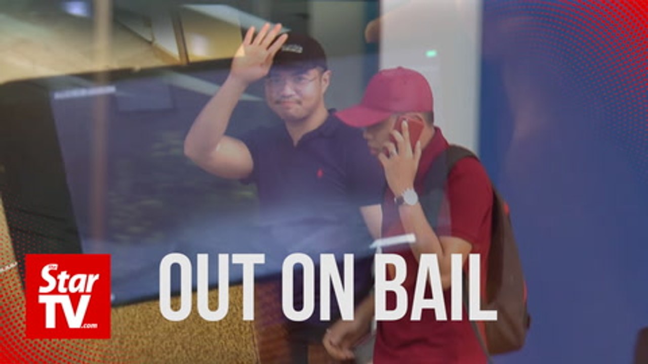 Haziq finally emerges before press as he's freed by cops