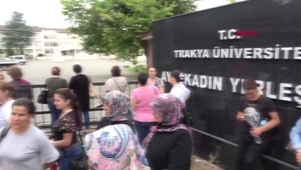 Edirne'de polisten sınav öncesi gürültü önlemi