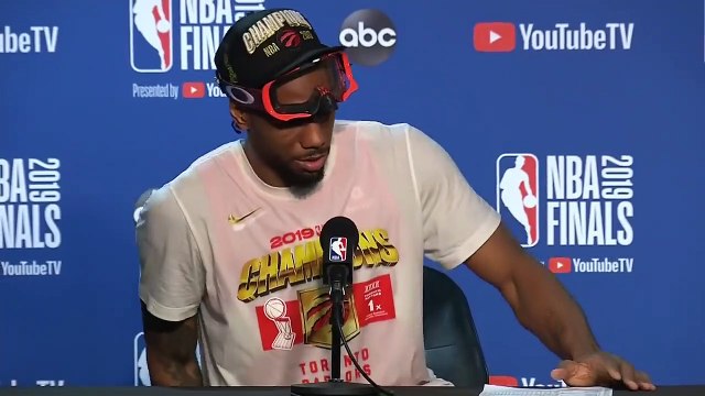 Kawhi Leonard Postgame Interview - Game 6 Raptors vs Warriors 2019 NBA Finals