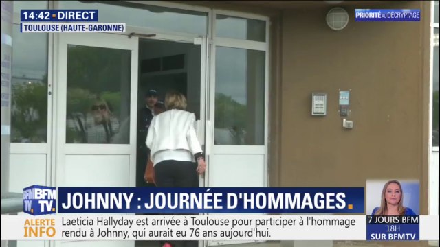 Laeticia Hallyday est arrivée à Toulouse pour l'hommage à Johnny
