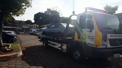 Carro recuperado pela PM é encaminhado para a 15ª SDP