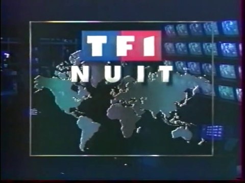 TF1 - 29 Août 1993 - Jingle Pub, Bande annonce, début JT Nuit