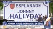 Laeticia Hallyday dévoile l'esplanade Johnny-Hallyday
