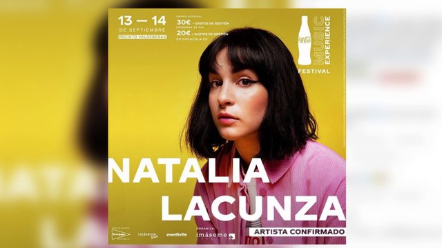 Natalia Lacunza actuará en el Coca Cola Music Experience