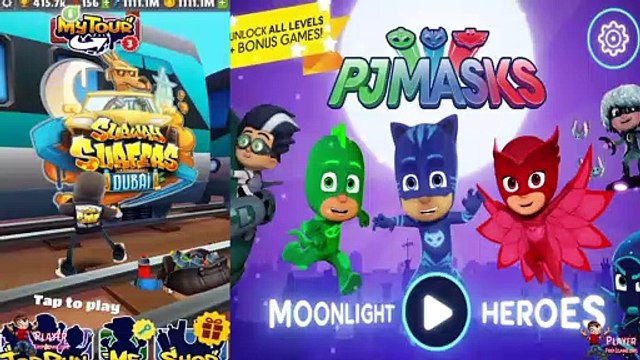 Subway Surfers 2019 Dubai Jake Dark Outfit Vs PJ Masks Moonlight Heroes Gekko Gameplay Walkthrough