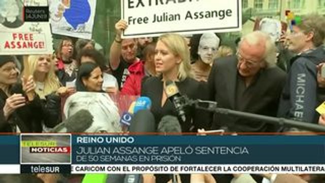 Reino Unido: apela Julian Assange sentencia de 50 semanas de prisión