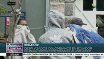 Desplazados colombianos en Ecuador exigen atención de ACNUR