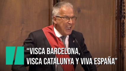 "Visca Barcelona, visca Catalunya, ¡VIVA ESPAÑA!", Josep Bou en el pleno del ayuntamiento de Barcelona