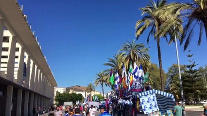 Málaga-Dépor: Ambiente en La Rosaleda a tres horas del Partido
