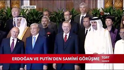 Cumhurbaşkanı Erdoğan ve Putin'den Samimi Görüşme