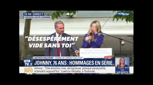 Laetitia Hallyday très émue de l'hommage à Johnny à Toulouse
