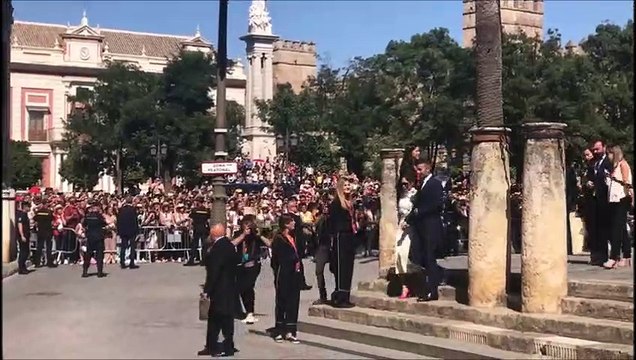 Boda Sergio Ramos y Pilar Rubio: Llegada de los Beckham