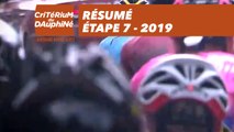 Résumé - Étape 7 - Critérium du Dauphiné 2019