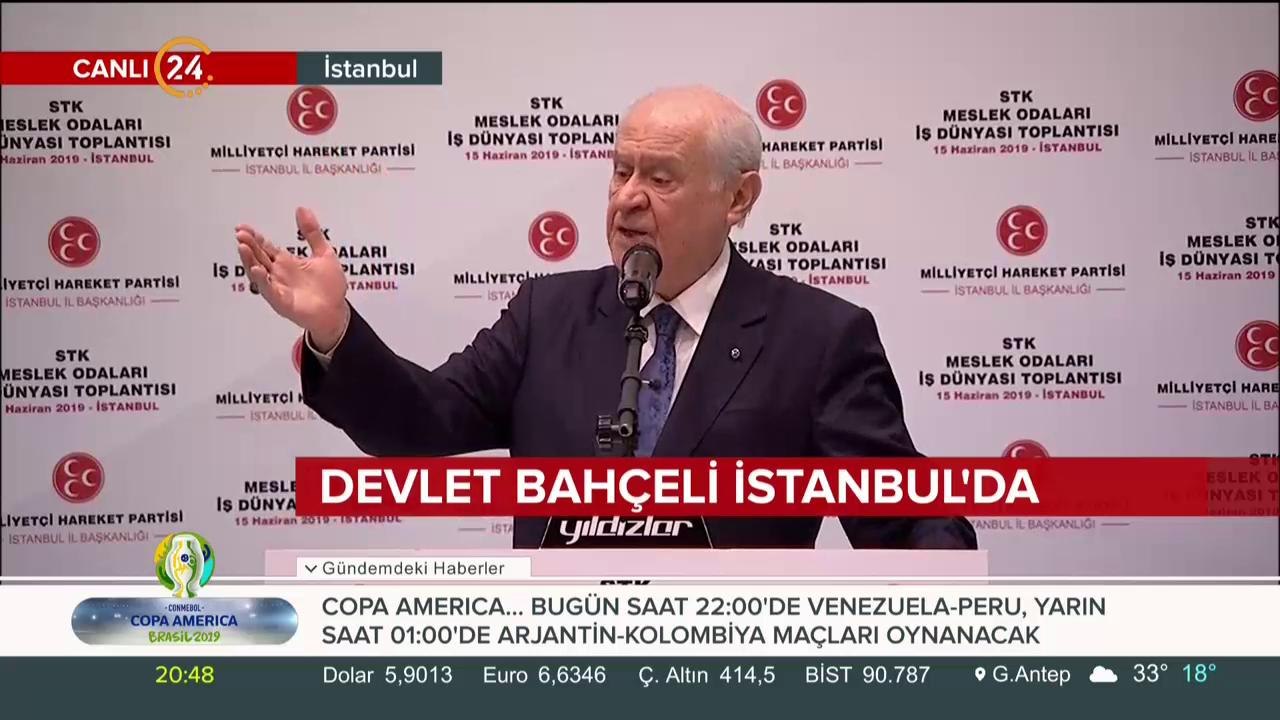 Bahçeli İstanbul'da