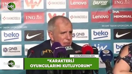 Zeljko Obradovic: "Karakterli oyuncularımı kutluyorum"