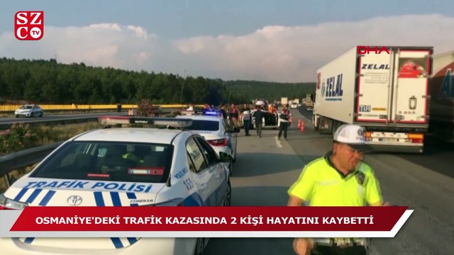 Osmaniye'deki feci kazada karı-koca öldü