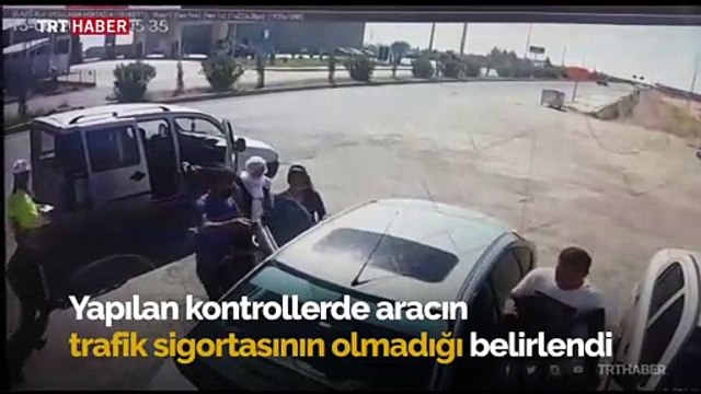 Polis sayesinde sınava yetiştiler