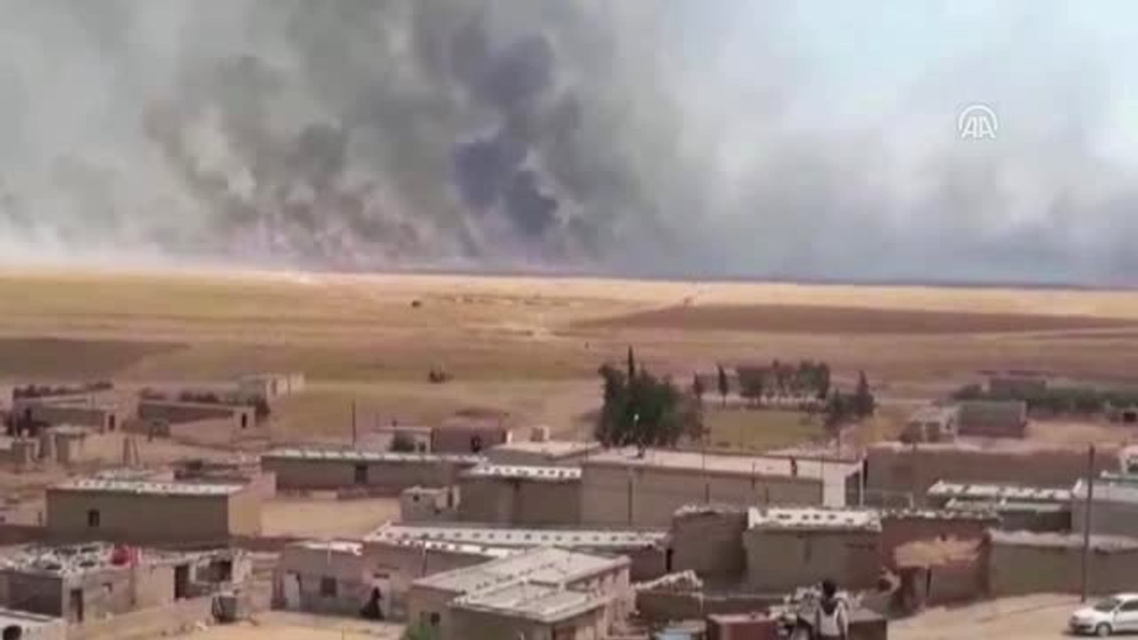 YPG/PKK işgalindeki bölgelerde yangın tehdidi sürüyor