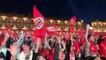 Rugby - Top 14 - La foule en délire à Toulouse après la victoire du Stade Toulousain en finale du top 14 contre Clermont-Ferrand