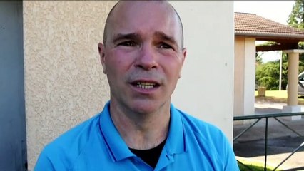 Barrage R3 – Thierry BOLZE, l'arbitre de FC VENISSIEUX B - LOSC, réagit après la rencontre