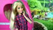 Barbie and Ken go Camping Outdoors with Real Waterfall and Campfire - Stories with Dolls