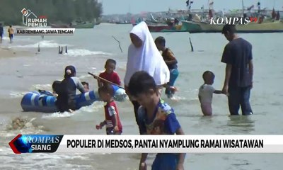 Populer di Medsos, Pantai Nyamplung Ramai Wisatawan
