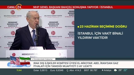 MHP Lideri Bahçeli konuşuyor