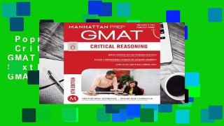 Popular to Favorit  Critical Reasoning GMAT Strategy Guide, Sixth Edition (Manhattan GMAT