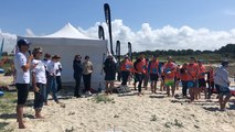 Départ de la course élite du SNSM Morbihan Paddle Trophy