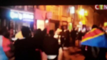 Meanwhile in Brussels hundreds of Congolese shout this is Africa