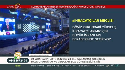 Başkan Erdoğan TİM Genel Kurulu'nda konuşuyor