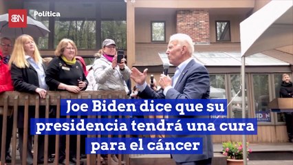 Joe Biden dice que su presidencia tendrá una cura para el cáncer