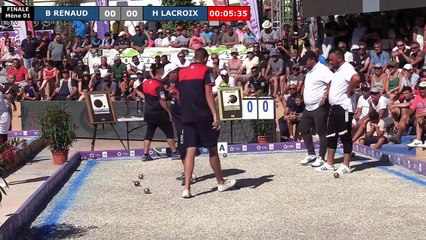 Mondial à pétanque Montpellier 3M Midi Libre 2019 : Finale H LACROIX vs B RENAUD