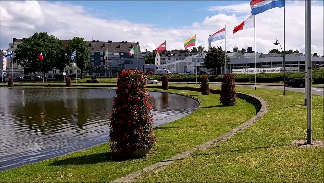 Europaplatz  Aachen. Avrupa Meydani  Aachen. Juni 2019