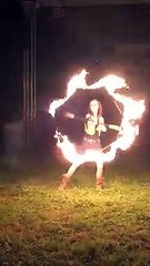 The girl in fire - don't try this at home