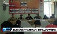5 Komisioner KPU Palembang Jadi Tersangka Pidana Pemilu