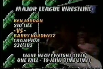 Barry Horowitz vs Ben Jordan