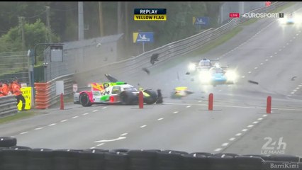 24H Of Le Mans 2019 Race Laurent Big Crash