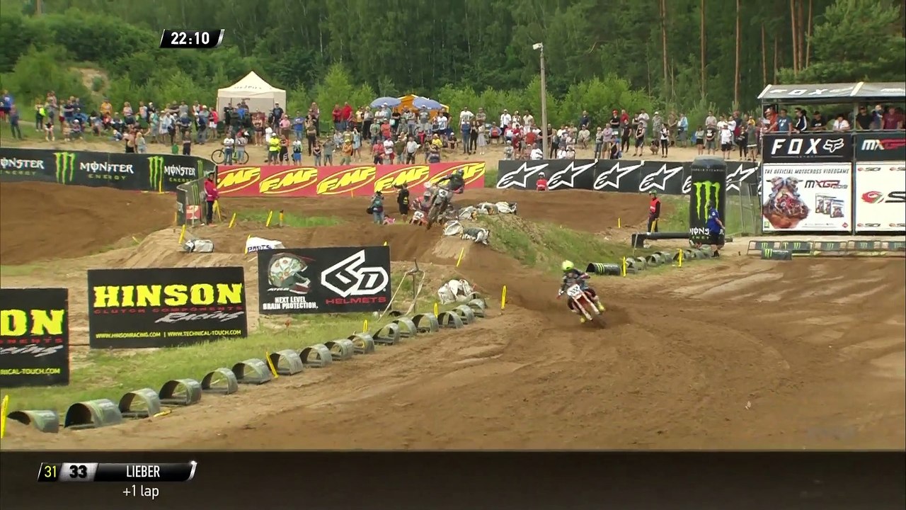 Arnaud Tonus passes Jeffrey Herlings & Antonio Cairoli for the lead - MXGP of Latvia 2019