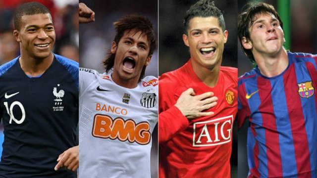 Veja com qual idade alguns craques chegaram aos 100 gols