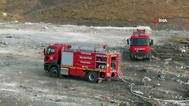 Elazığ’da katı atık depolama alanında yangın