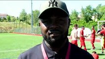 Finale Coupe du Rhône U17 - Patrick NZOUNGBO réagit après la victoire du FC Vaulx contre le SP du GARON