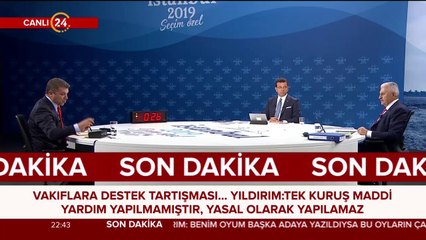 Binali Yıldırım-Ekrem İmamoğlu ortak canlı yayını