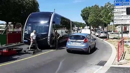 Un Trambus en panne lundi en plein centre de Bayonne